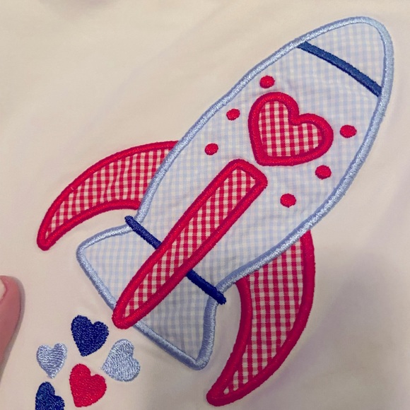 Boys Valentine’s Smocked Long Sleeve Shirt - Picture 4 of 8